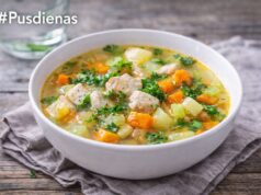 Bagātīga vistas zupa ar dārzeņiem